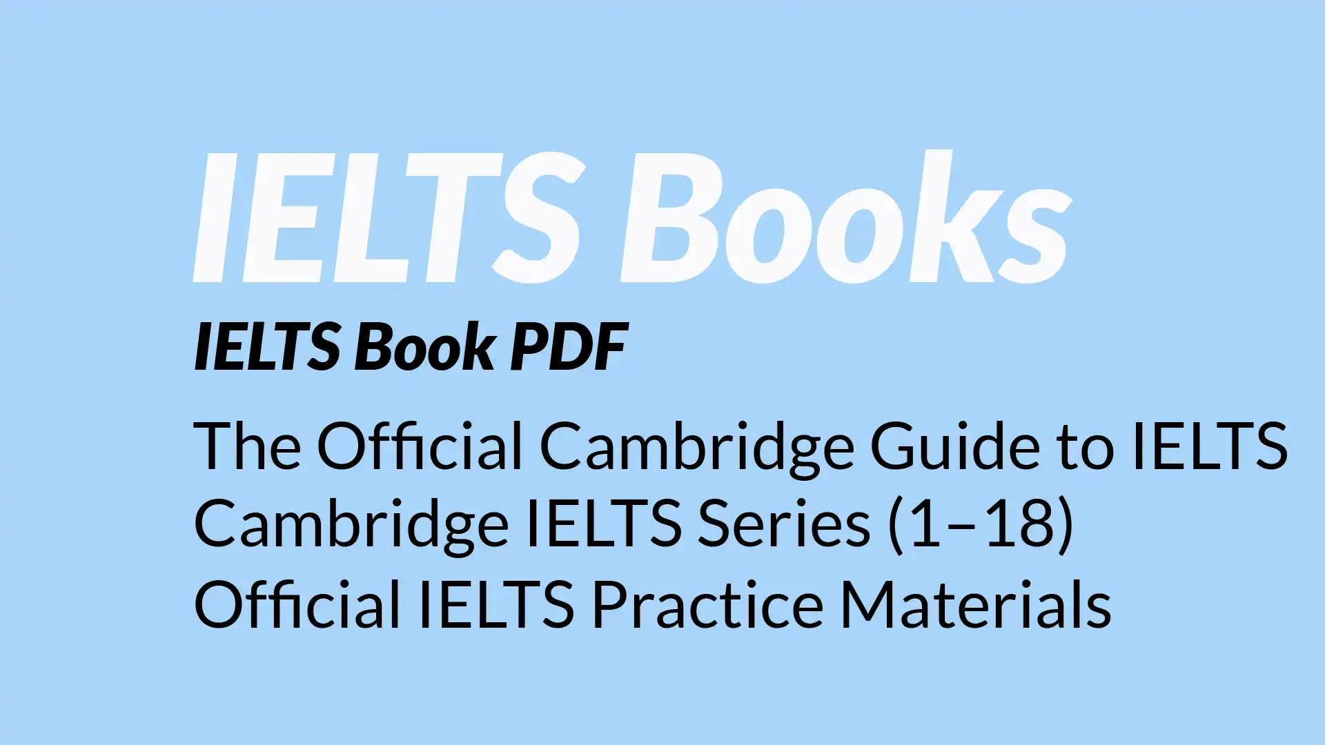 IELTS Book PDF